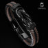 Lederarmband personalisiert Herren braun leder unendlichkeit mit Gravur uniqal
